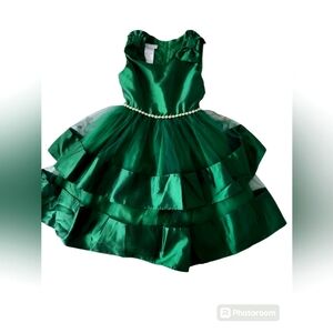 Emerald green dress for girls size 8